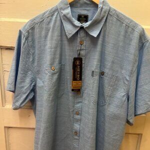 NWT Heybo M's The Canyon SS Button Up- Blue